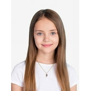 Wonder Nation Wear-One-Share-One Heart Pendant Necklace for Sisters, 2 Pieces