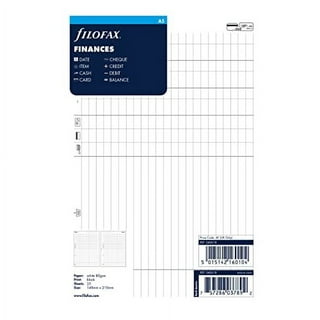 A7 Planner Refill, A7 Agenda Refill Paper Rulled Line for 6 Rings Filofax ,  Personal Mini Journal Inserts, 6 Holes/100gsm,Pocket Size 4.84 x 3.23