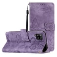 thumbnail image 1 of Compatible with Samsung Galaxy A22 4G Embossed Butterfly Case with Wallet and Kickstand Cover, 1 of 5