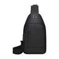 thumbnail image 2 of Bolso bandolera para hombre | Tejido de poliuretano hermético | Correa de hombro ajustable | Diseño de mensajero ligero y espacioso | Mochila de viaje para deportes al aire libre | Verde Gris Azul |, 2 of 6