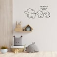 thumbnail image 3 of He Who Is Brave Is Free Quote Baby Elephant Cute Baby Elephants Decoration Design Vinyl Wall Art Wall Sticker Wall Decal Home Kid Nursery Room Study Room Boys Girls Wall Decor Design Size (22x30 inch), 3 of 3
