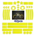 thumbnail image 2 of 42 pcs Reflective Stickers for Helmet Bicycle, Bike reflectors, Reflective Stickers for Hard Surfaces Motorcycle, Helmets, Bicycles, Strollers, Wheelchairs,Fluorescent Yellow, 2 of 9