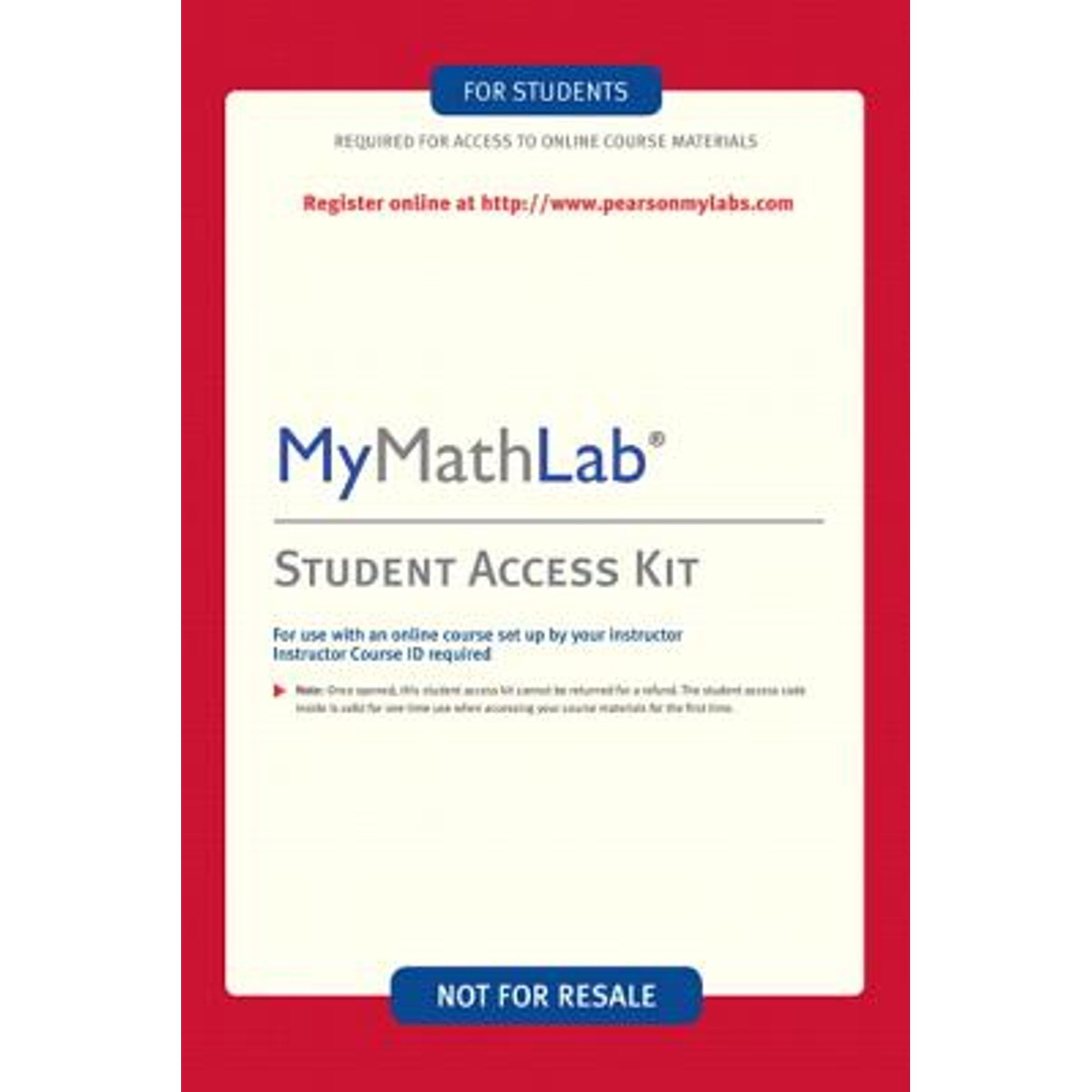 Mylab Math Valuepack Access Card (PreOwned Paperback 9780321262523