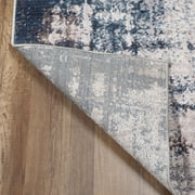 Better Homes & Gardens Navy Abstract Indoor Area Rug, 8' x 10'