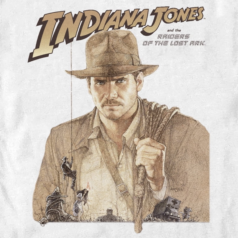 Men's Raiders of the Lost Ark Movie Poster Graphic Tee White X
