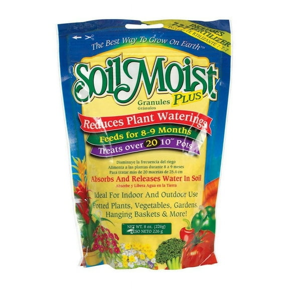 S.OIL Soil Moist Plus Hydrogel Granules for Indoor/Outdoor, 8 oz