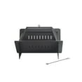 thumbnail image 1 of Shinerich Heavy Duty Outdoor Fire Pit - Rectangle 29" x 26" - Durable Steel Construction with Fire Poker & Spark Screen, 1 of 7