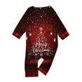 thumbnail image 5 of Onlypjs Matching Family Christmas Pajamas Set for Men, Women and Couples – "Merry Christmas" Tree Print Tops with Red Plaid Pants, 5 of 5