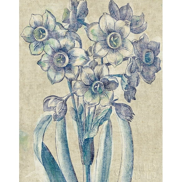 Belle Fleur Iv Crop Linen Poster Print by Sue Schlabach (22 x 28)