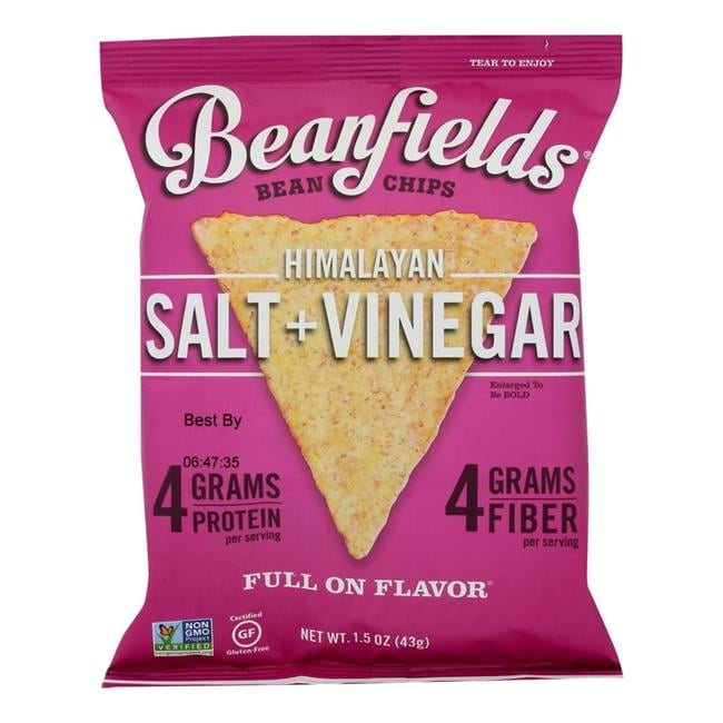 Beanfields 2396489 1.5 oz Salt & Vinegar Bean Chip, Case of 24