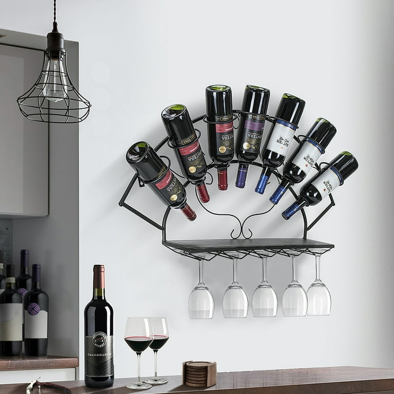 Wine bottle wall hanger hot sale