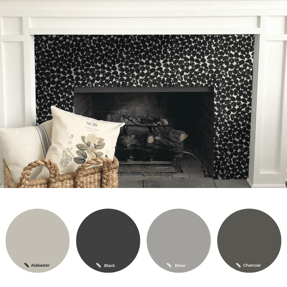 The Tile Life Recycled Cenote Pebble 13" x 13" Charcoal Matte Glass Mosaic Tile 1 Sheet