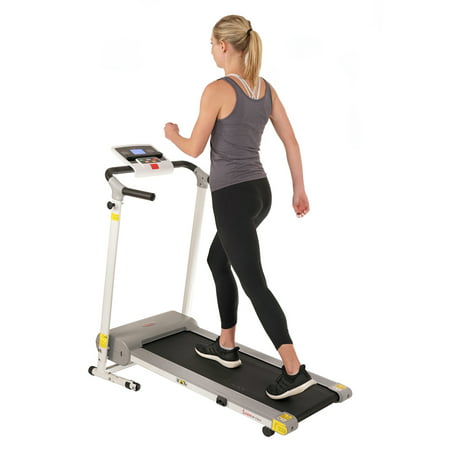 Sunny Health & Fitness Easy Assembly Motorized Treadmill for Walking, Running, Home Gym Workout Exercise, Foldable, SF-T7610