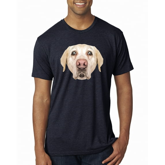 Wild Bobby, Golden Retriever Cute Gift, Dog Lover, Men Premium Tri Blend Tee, Vintage Navy, Medium