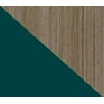 thumbnail image 3 of Manhattan Comfort Bromma 35" TV Stand in Oak and Aqua, 3 of 5