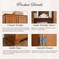 thumbnail image 3 of CKEASEAN Farmhouse Tall Storage Cabinet with 8 Doors, 72" H Wooden Kitchen Pantry with 4 Shelves, 4-Tier Freestanding Bookshelf, Rack for Living Room, Bathroom, 3 of 8