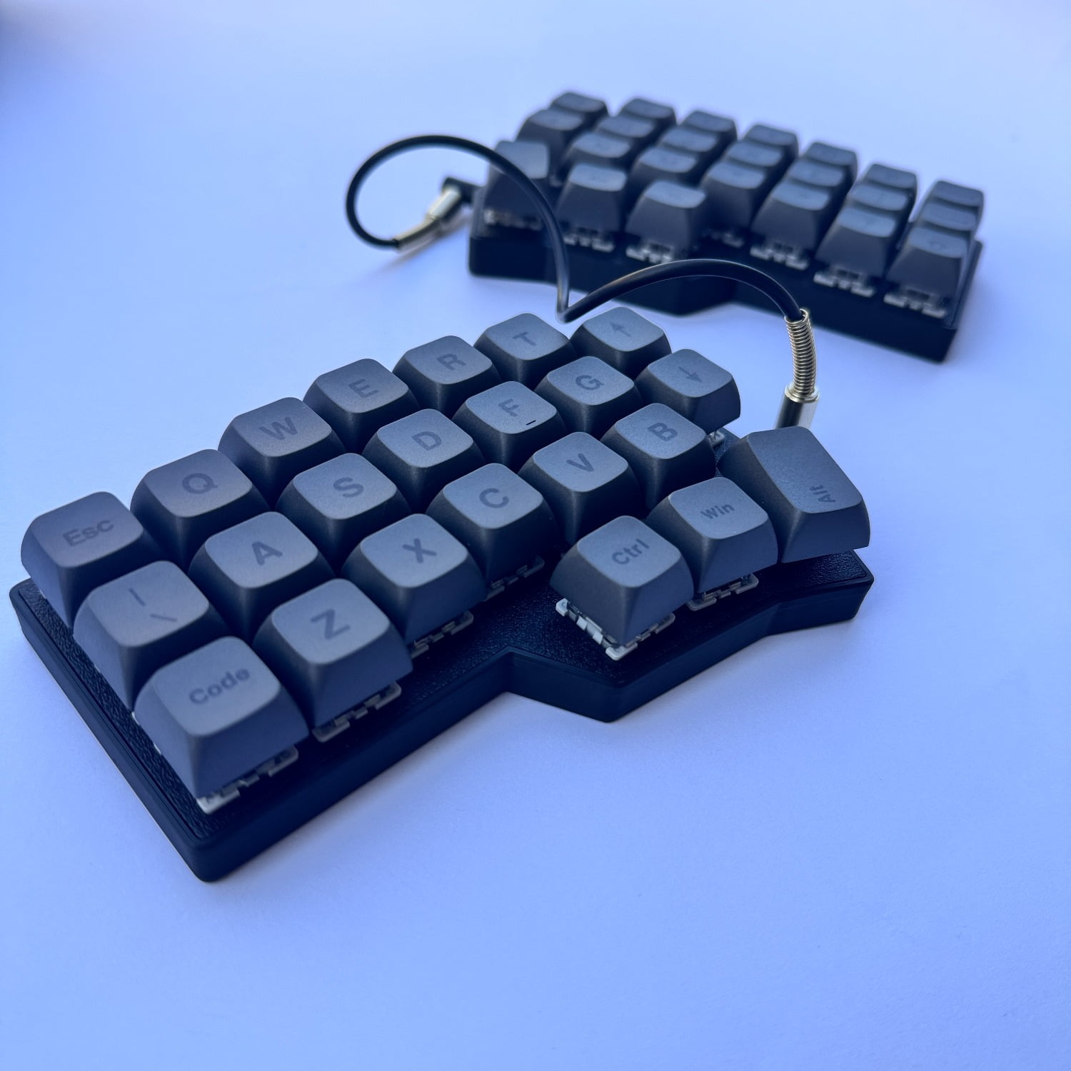Corne V4 Split Keyboard with Keycaps and Switches Included, Hot-Swappable Ergo Design, RGB Backlight