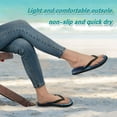 thumbnail image 4 of Unisex Comfort Flip Flops Summer Thong Sandals Non Slip Soles Flip Flop for Beach, Pool, and Daily Wear Three Blue Wolves XXL, 4 of 8