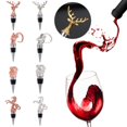 thumbnail image 4 of Alloy Deer Head Leak Proof Kitchen Gadgets Champagne Bottles Stoppers Wine Stopper Beverage Bottle Cap Wine Cork ROSE GOLD LION HEAD, 4 of 8