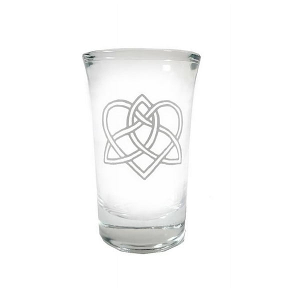 Lyoncraft SHLK01 1.5 oz Celtic Love Knot Engraved Shot Glass