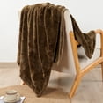 thumbnail image 6 of Home Soft Things Solid Faux Fur Throw - Otter - 50" x 60", 6 of 10