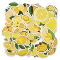 thumbnail image 2 of Miangastore 50pcs Cartoon Lemons Stickers Lovely Lemons Sticker Suitcase Decals Computer Stickers, 2 of 9