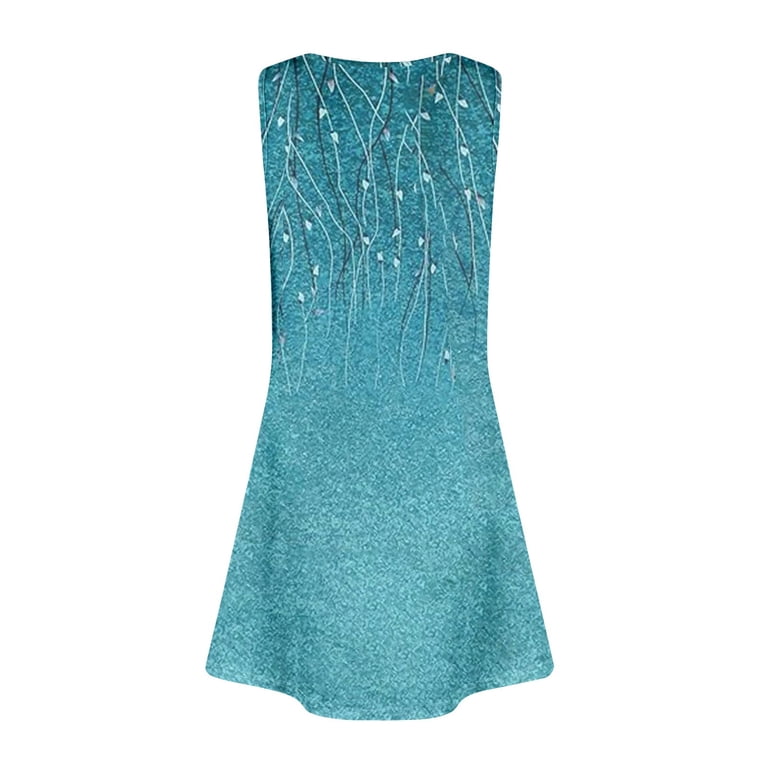 Milkmaid Dress Women, Tank Casual Floral V Neck Sleeveless Mini Dres With  Pockets High Low Dress For Women Wedding Bride Cotton Dress African Elegant  Dresses Maxi (XXL, Blue) ZMTing - Walmart.com