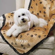Personalized Pet Paw Blanket