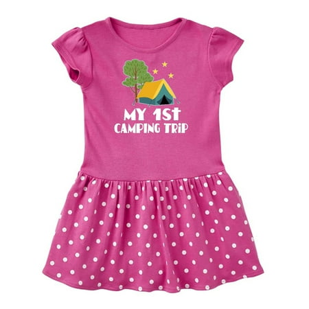 

Inktastic My 1st Camping Trip Gift Baby Girl Dress