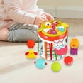 thumbnail image 1 of Clasificador de formas,Juguetes clasificadores de formas de bebé con pelotas suaves para niños,Forma colorida del cubo que clasifica los juguetes sensoriales para el bebé,Juguetes de Búho, 1 of 9