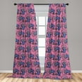 thumbnail image 5 of Ambesonne Gaming Curtains, Cabled Joystick Illustration, Pair of 28"x95", Pink Violet Blue, 5 of 5