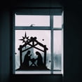 thumbnail image 4 of Vinyl Wall Art Decal - Nativity - 24" x 22" - Baby Jesus Christmas Eve Holiday Season Cute Seasonal Religious Sticker For Family Home Bedroom Dining Room Living Room Door Store Window Decor (Black), 4 of 5