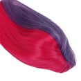 thumbnail image 3 of Peluca larga y recta, peluca de dama rosa de pelo falso para mujer larga y recta hecha a mano con cuidado, 3 of 8