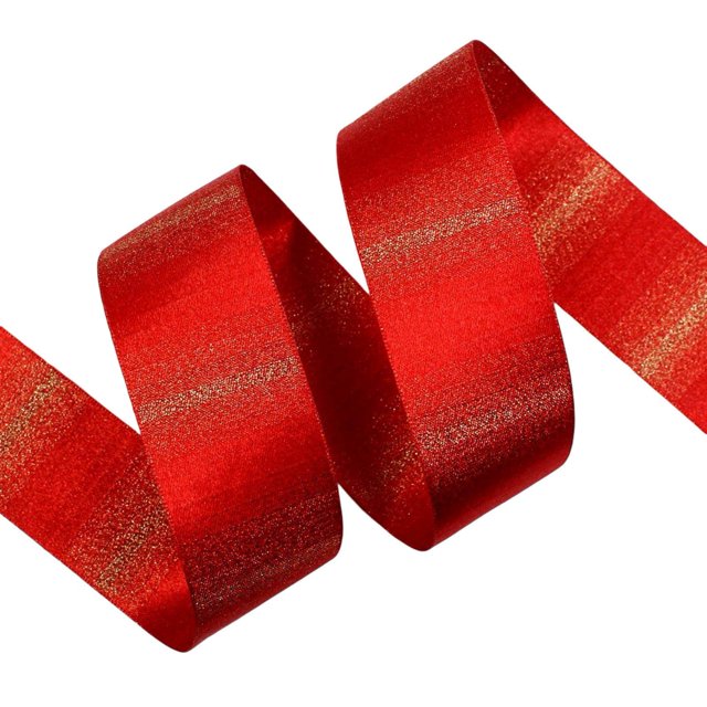 LCXmlly Bouquet Wrapping Ribbon DIY Glitter Ribbon Roll Gradient Design Wedding Flower Wrapping Bowknot