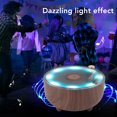 thumbnail image 4 of Record Player Style BT Speaker, Retro Portable Speaker With Colorful Light,  Built In 5W Speaker, Phonograph Style Stereo Speaker, 4 of 8