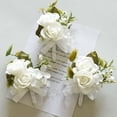 thumbnail image 2 of Jumpingount Suministros de boda ecológicos - de corsé de boda de larga duración Corsage de boda nupcial blanco Type3 NO3, 2 of 6