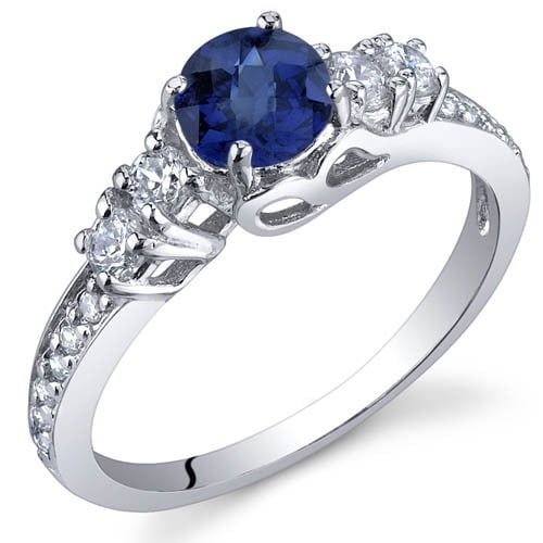 Brilliant Oval Natural 7 Carat Beautiful Handmade Blue Sapphire Ring Sterling Silver Ring