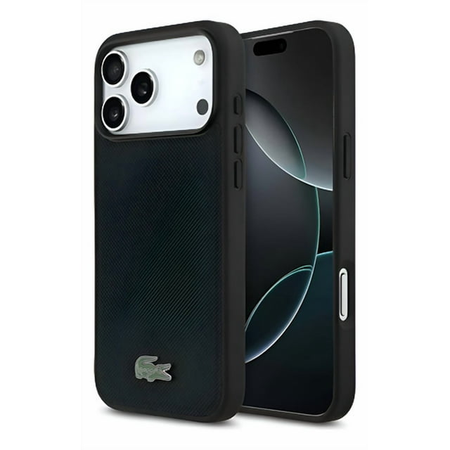 Funda Para iPhone 17 Pro Lacoste Magsafe Iconic Slim Origina Negro Iconic Magsafe