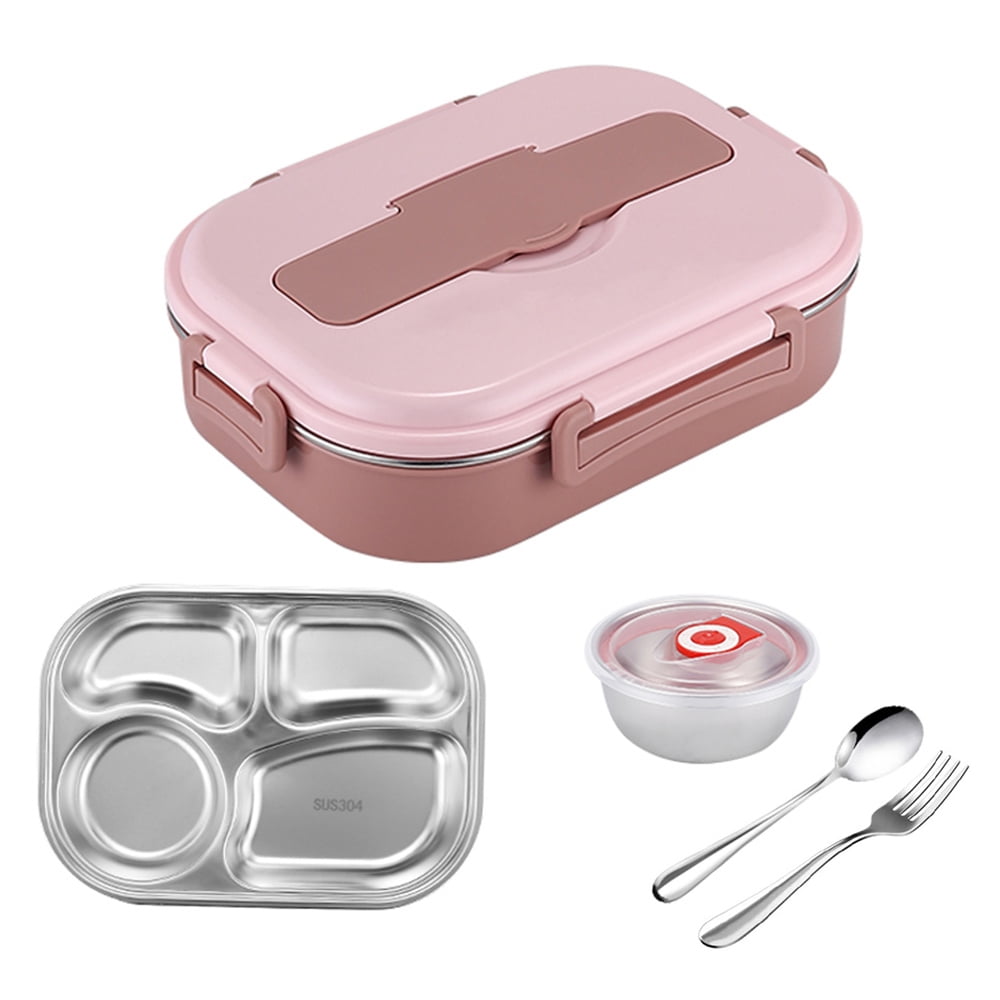 AMONG US Stainless Steel Kids Lunch Tray box in 5 parts with Pouch Bag Set