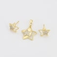 thumbnail image 3 of Set Collar y Aretes Estrella Swarovski Dama Oro 14K Laminado dorado Unitalla, 3 of 11