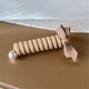 thumbnail image 1 of Cuerda de cabeza con anillo de pelo Bowknot - Liga elástica elástica elástica con diseño tipo teléfono, fibra de poliéster suave, tamaño 7 cm para peinados bonitos, 1 of 2