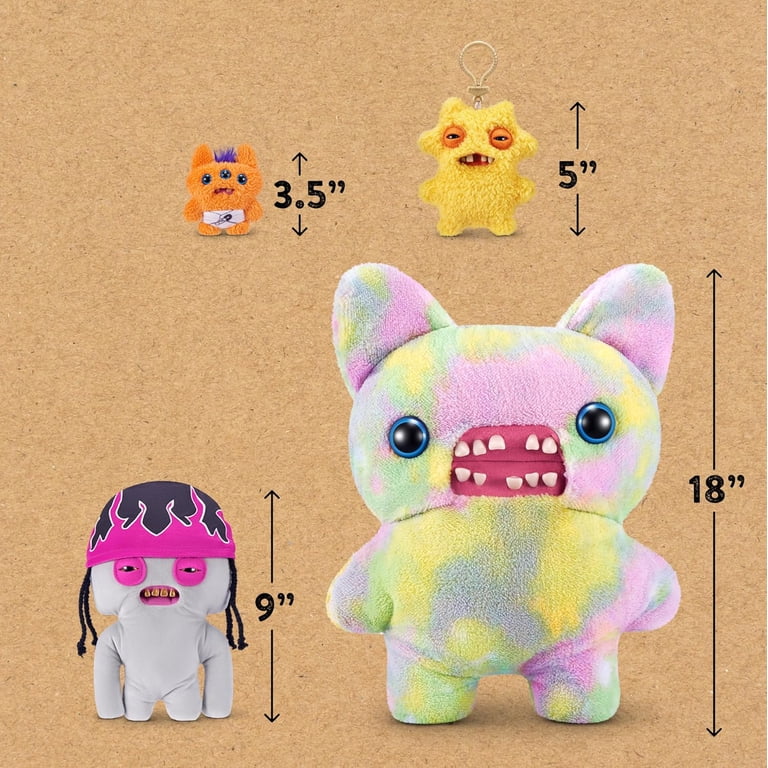 激レア！【USA版】FUGGLERぬいぐるみ Fuggler Fugg Life 9 inch Plush Toy (Squidge Grey) by ZURU - Funny