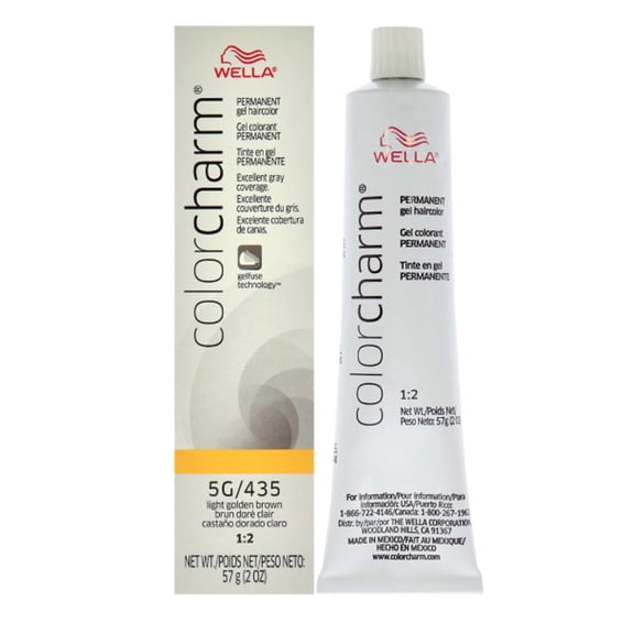 WELLA COLOR CHARM, HAIR COLOR Permanent Light Golden Brown Gel Hair HC-G435/5G