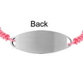 thumbnail image 3 of Bling Jewelry Womens Medical ID Bracelet with Pink Braided Cord and Stainless Steel Clasp, 3 of 5