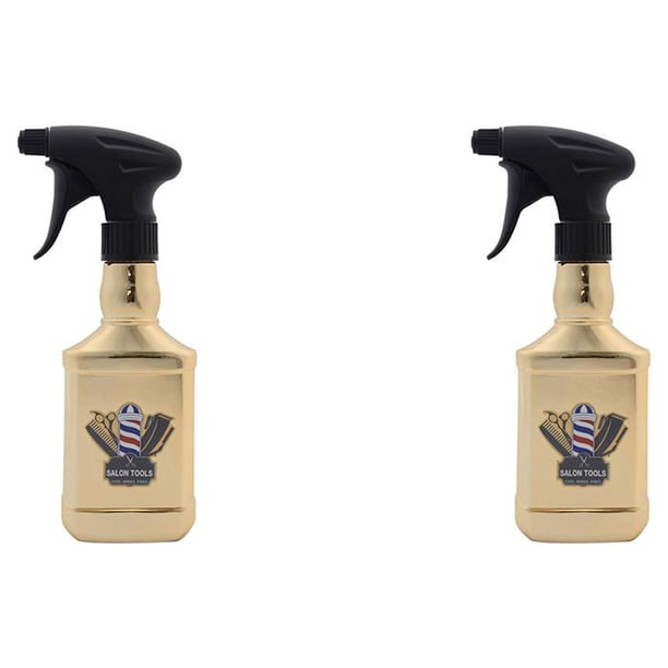 Vogacara Botella de espray para peluquería, rociador de agua recargable, herramienta de peluquería Vintage, contenedor rociador, herramientas Type1 NO1