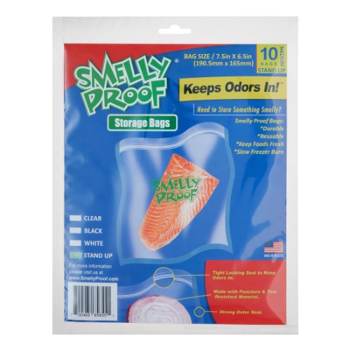 Smelly Proof Zipper Storage Bags, Medium, 10 Ct