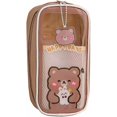 thumbnail image 1 of Kawaii Pencil Case Aesthetic Cute Pencil Case For Girls (brown), 1 of 4
