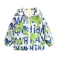 thumbnail image 2 of Zwiiyzr Toddler Boys Girls Lightweight Breathable Raincoat Waterproof Hooded Rain Jacket Windbreaker 9M-14Y Green, 2 of 6