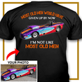 thumbnail image 2 of Drag Racing Personalized T-shirt, Drag Racing custom photo. t-shirt,father's day Xmas gift for Old men grandpa Drag Racers Print on the Back (RACE7-V2), 2 of 5