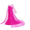 thumbnail image 1 of Vestido de princesa para niñas, disfraz de Elsa de Frozen, disfraz de fantasía para niños, vestido de baile con lentejuelas, ropa de Reina de la nieve para niños, ropa de Elsa para Party3-4T-110 Gao Jinjia LED, 1 of 2